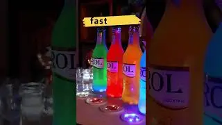LED Wine Bottle Lights Light Up Coaster for Drinks
