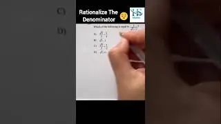 Rationalize The Denominator 😊 #maths #viral #trending #hsmaths