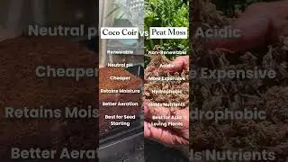 STOP using peat moss! It&rsquo;s harmful to the environment and coco coir is better! #garden #cococoir