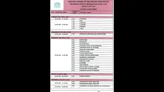 | Latest New 2022| ||CLASS 10 Board Exam  Date Sheet is Out||