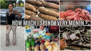MY AFRICAN MONTHLY FOOD SHOPPING IN TORONTO | THE COST OF AFRICAN FOODS ABROAD North America