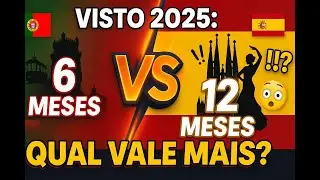ESPANHA x PORTUGAL 2025/2026: Qual Visto de Procura de Trabalho Compensa MAIS? 🔥