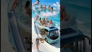 Who do you relate to more? 😎 | Luxury Pool Car Lifestyle 🌊🚗 | AI World Stage---📝