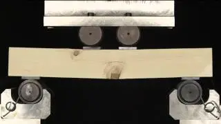 Bending failure of a softwood beam with a defect near the bottom: Materials Lab on-line