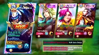 SUPER HARD GAME MUSTAHIL MENANG‼️APAKAH JOHNSON BISA GENDONGIN TEAM - Mobile Legends