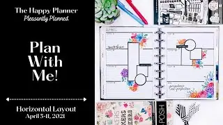 Plan With Me! | Happy Planner | Horizontal Layout | Journal