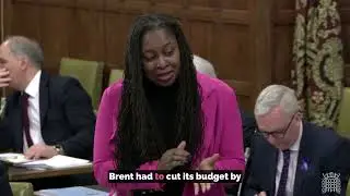 Dawn Butler MP takes part in the London Local Government Spending Debate