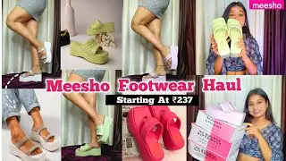 Meesho Footwear Haul | Starting Just ₹237 😍 | Platform Heels | Classy Sisters #meesho #footwearhaul