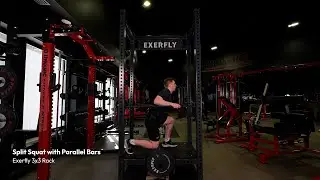 Split Squat with Parallel Bars | Exerfly 3x3 Rack