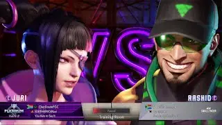 SF6 RANKED MATCH▪︎CHECXMATE (Juri) vs ASHIINFERNO (Rashid)▪︎ High Level Gameplay