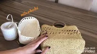 Hasır çanta modeli