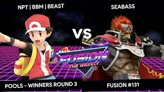 Fusion #131 - Beast (Pokemon Trainer) vs SeaBass (Ganondorf) - Pools - Winners Round 3