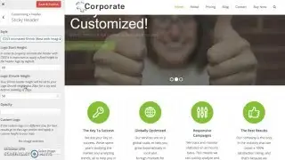 Shrink Sticky Header - Total WordPress Theme