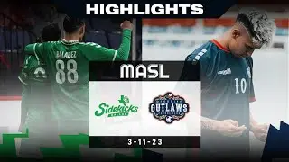 Dallas Sidekicks @ Mesquite Outlaws - 3/11/23 - MASL Highlights 23