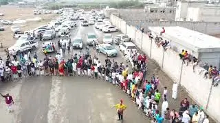 تصوير جوي لعصرية العريس ناصر ابو عجرة بقرية حرجة ضمد