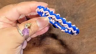 Easy Bracelet Design #live #tutorial #howto #diy #craft #bracelet #macrame #paracord #asmr #style