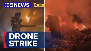 NATO jets respond to Russian drone strike | 9 News Australia