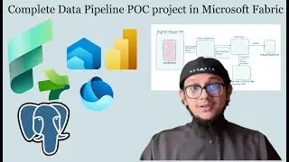 Microsoft Fabric Data Pipeline POC: Postgresql &rarr; Dataflow Gen2 &rarr; Lakehouse &rarr; Warehouse &rarr; Power BI
