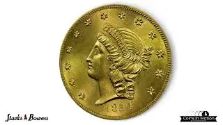 This Awe-Inspiring Gem Uncirculated 1854 Kellogg & Co. $20 will sell in the Spring 2023 Auction.