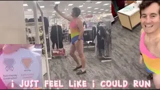 Trying On Target&rsquo;s Tuck Friendly Women's Swimsuit (HAPPY PRIDE)