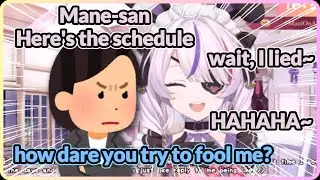 Mane-san's reaction when Maririn said she lied about her schedule🤣