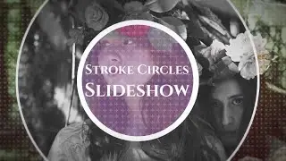 Stroke Circles Slideshow After Effects Templates
