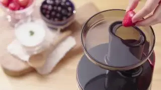 Strawberry and Blueberry Frozen Yogurt