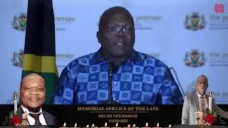 Memorial Service of the late MEC Dr Tate Makgoe and Vuyo Mdi