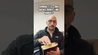 Genesis 1:1&ndash;3 &mdash; God Speaks Before Light Appears