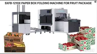 SXFB1210X PAPER BOX FOLDING MACHINE FOR FRUIT PACKAGE