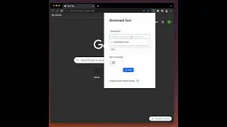 Bookmark Sort Demo (Google Chrome Extension)