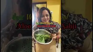 Winter Special Aloo Palak Ki Sabji❤️ #foryou #palakrecipe  #food #cooking #viral #winterrecipe