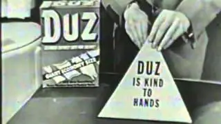 VINTAGE 1953 DUZ LAUNDRY DETERGENT - I USE MY STOCKPILE OF DUZ WHEN I BEAT MY CLOTHES ON THE ROCK