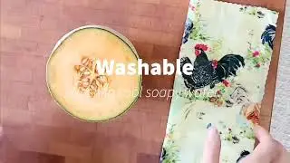 Reusable beeswax food wraps.