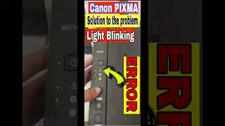 Canon PIXMA mg 2540s solution light blinking error #canon #pixma
