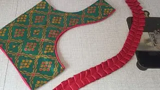 Blouse designs ||cutting and stitching back neck blouse design || blouse back neck design
