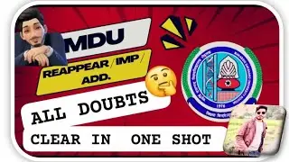  About MDU REAPPEAR FORM ALL DOUBT (ONE SHOT)