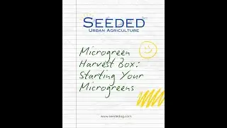 How to Start Your Microgreens | Seeded Urban Ag Harvest Box