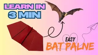 how to make paper bat plane | Notebook paper flying bat | #diypaperplane