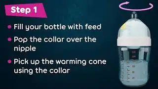 How to Use Yoomi Self Warming Smart Bottles with Reusable Warming Cones