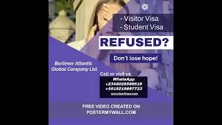 STUNDENT OR VISITORS VISA REFUSED