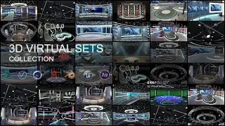 DOWNLOAD 3D VIRTUAL SET DESIGNS. News studios, Talkshows, Stage events and more.