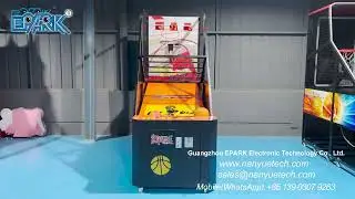 EPARK Normal Basketball Machine Indoor Arcade Basketball Coin Operated Games Shooting Ball Machine