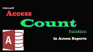 Count function in Access Report