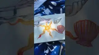 Painting on the beach, watercolor fun!