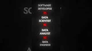 Software developer Vs Data Scientist Vs Data Analyst Vs Data Engineer #data science #ai