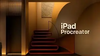 🤯 STAIRCASE EFFECT in PROCREATE (iPad Interior Design HACK!) #procreatetutorial