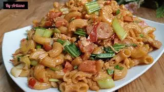 RASANYA BIKIN NYANDU‼️ TUMIS MAKARONI SOSIS TELUR, ENAK, LEZAT DAN NIKMAT ~ @arlianachannel8416