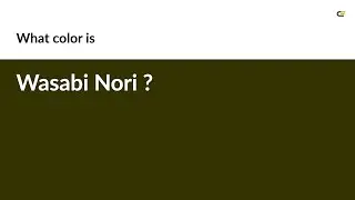 Wasabi Nori color #333300 hex color - Green color - Cool color 333300