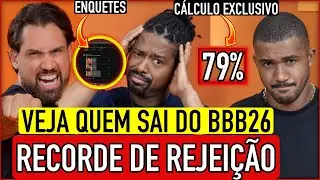 🚨REJEIÇÃO SURREAL!! VEJA QUEM SAI DO BBB26 ENTRE BRIGIDO, LEANDRO E MATHEUS: MEU CÁLCULO + ENQUETES!